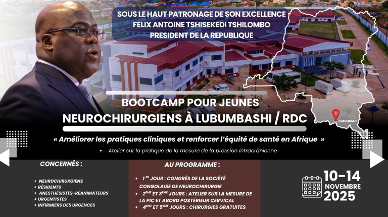 Lubumbashi accueille le premier congrès de neurochirurgie au CHTT avec des chirurgies gratuites